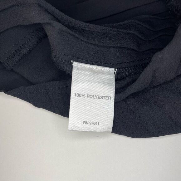 J. Jill Black Ruffle Tiered Blouse size Small - Picture 8 of 9